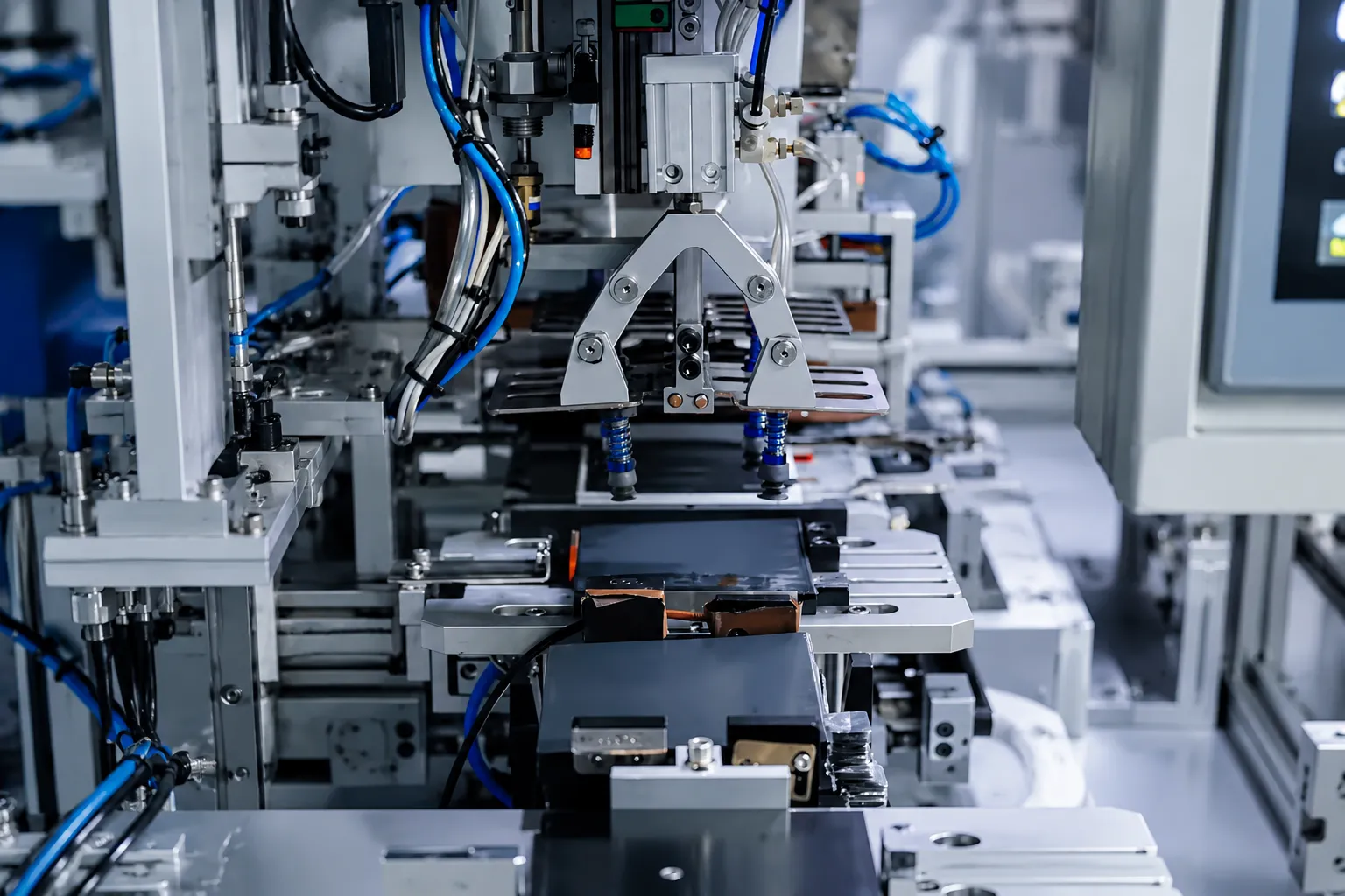 Lithium cell stacking process for electrode alignment consistency and battery safety control