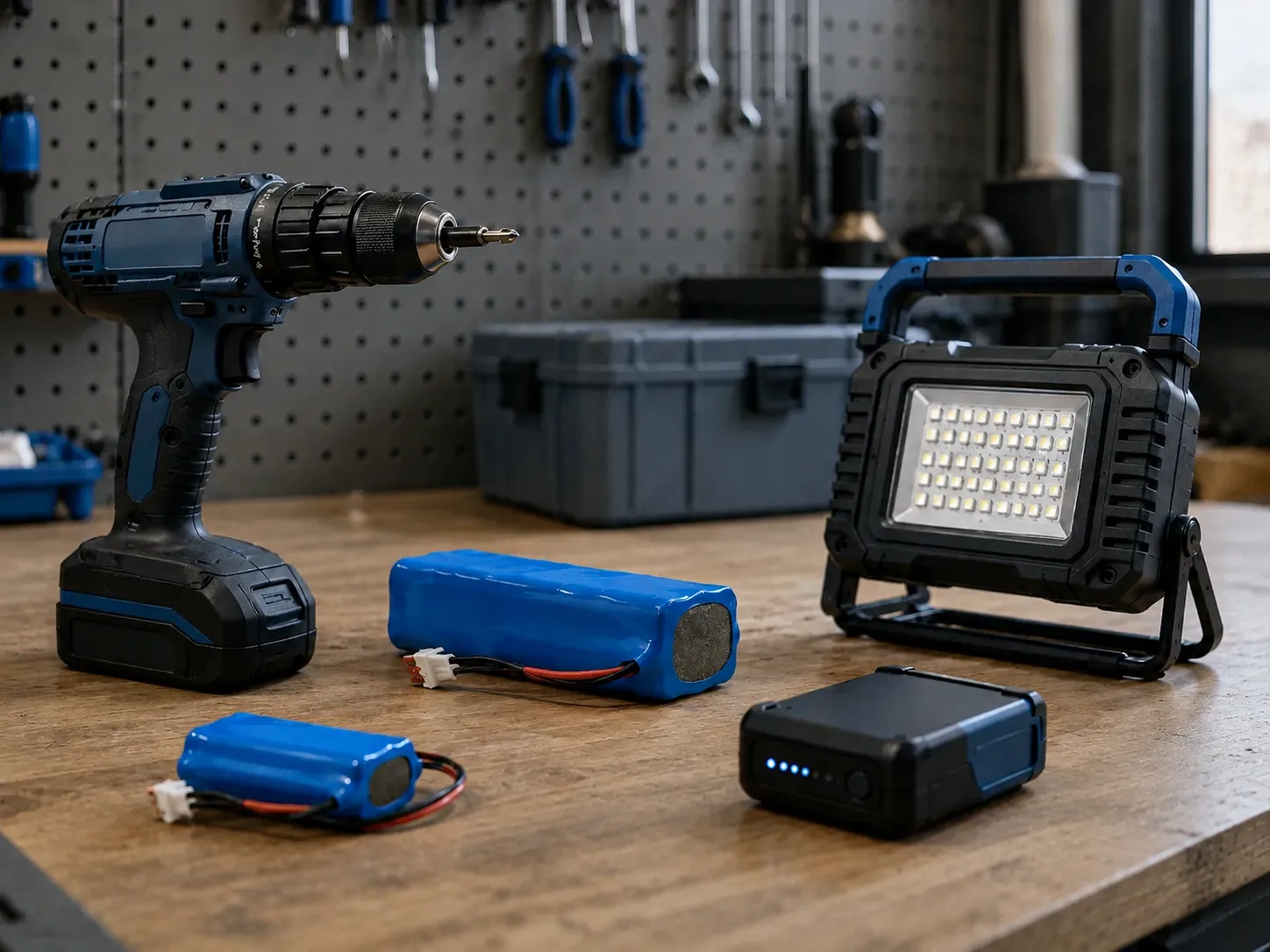 Custom 18650 and 21700 battery pack application for cordless power tools, garden tools and portable equipment