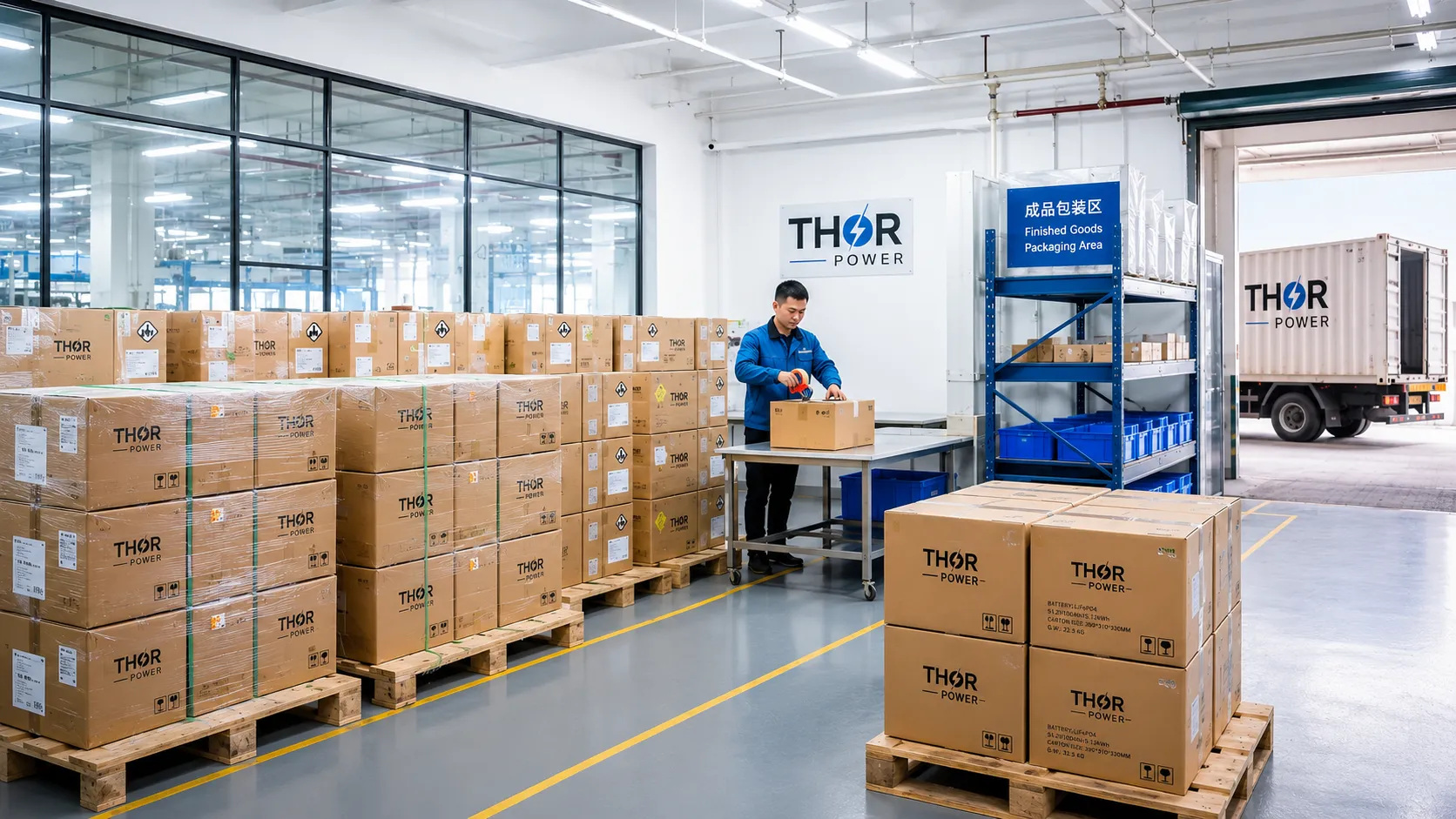 Battery packaging and shipping support for lithium battery export documents and transportation preparation