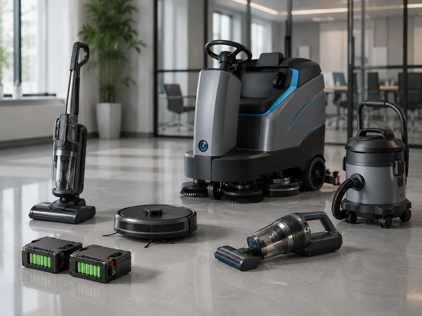 Custom battery pack for cleaning equipment including vacuum cleaners, floor scrubbers, cleaning robots and portable cleaning devices