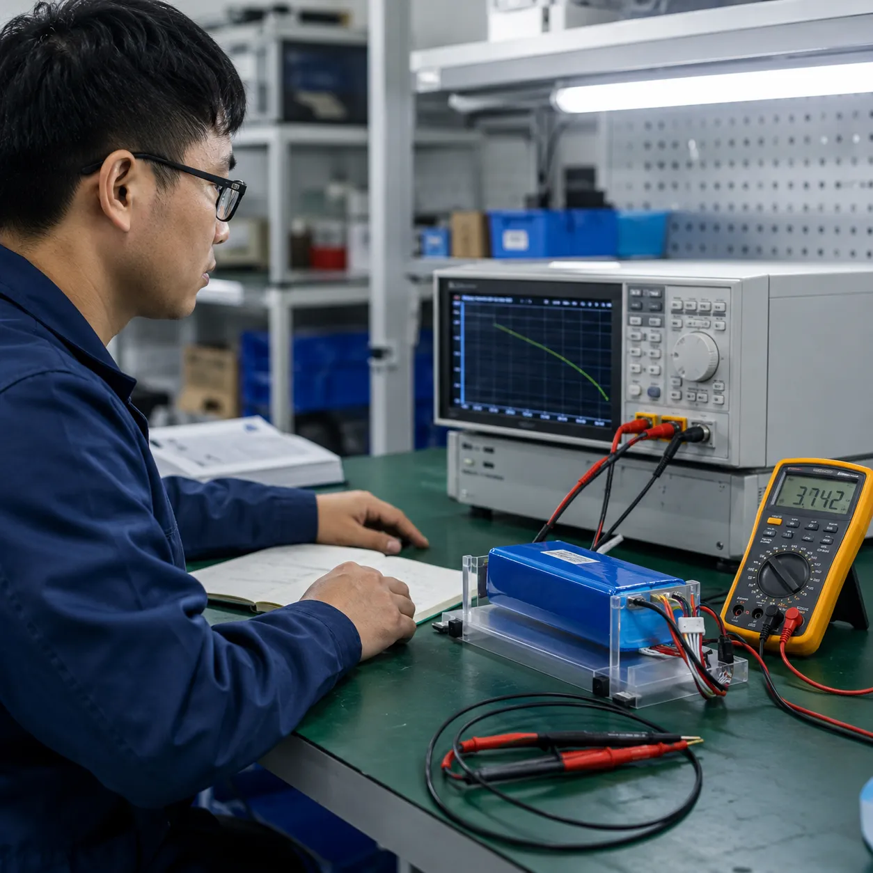 Full-process quality control for custom 18650 and 21700 battery packs from cell production to final shipment review