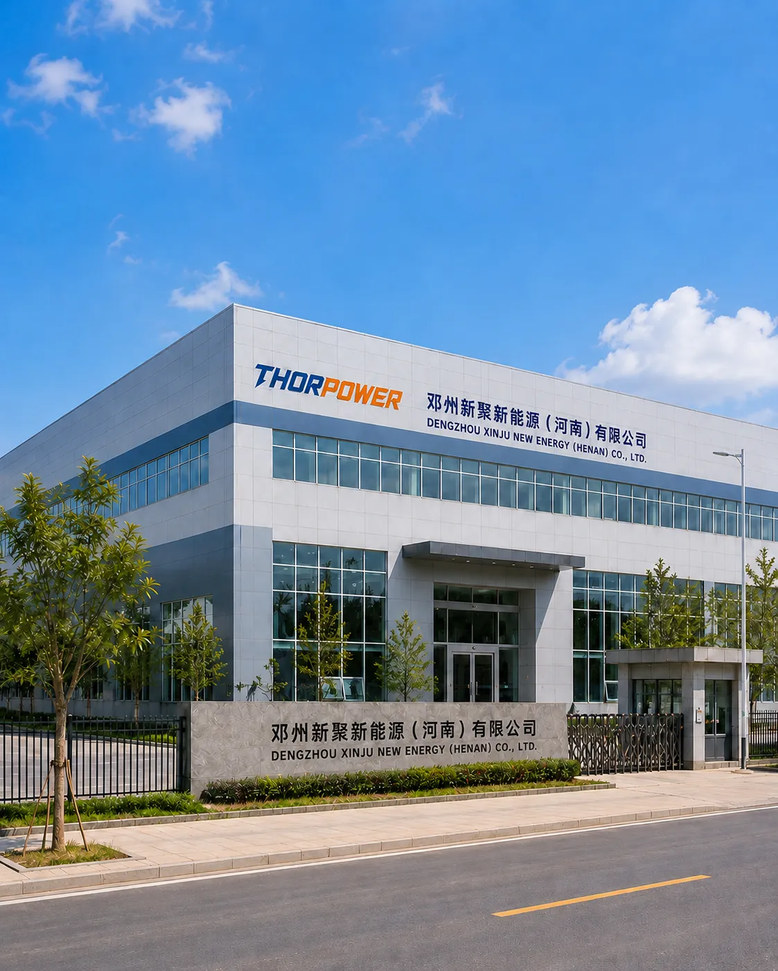 Dengzhou Xinju New Energy parent factory supporting THOR Power custom battery projects