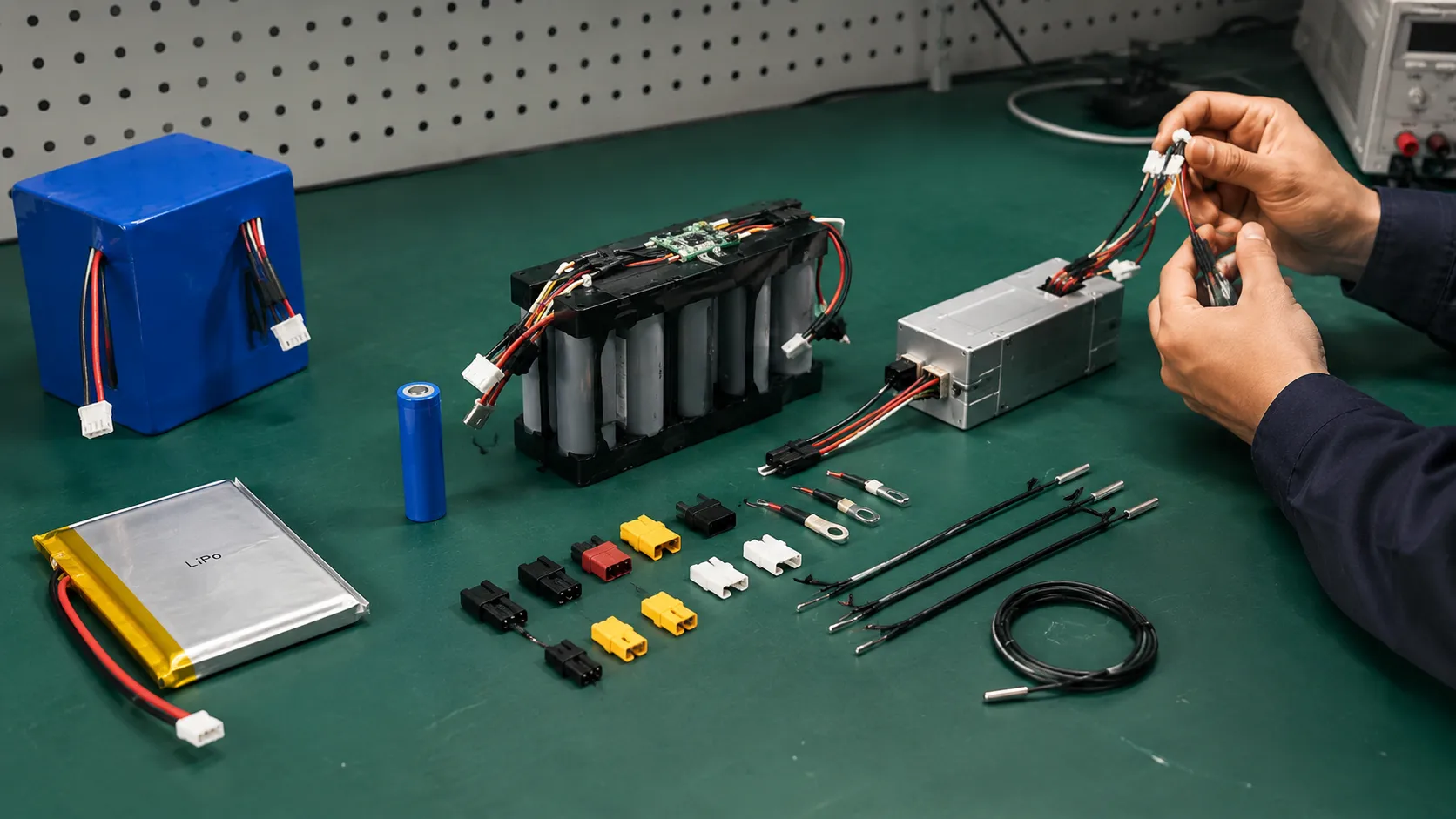 Battery connector, wire gauge and NTC sensor selection for custom battery packs