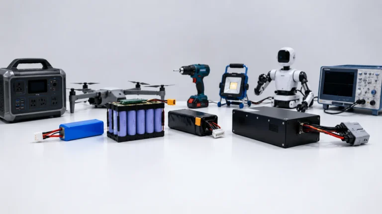 Custom lithium-ion battery packs designed for portable electronics, robotics, industrial equipment and backup power applications