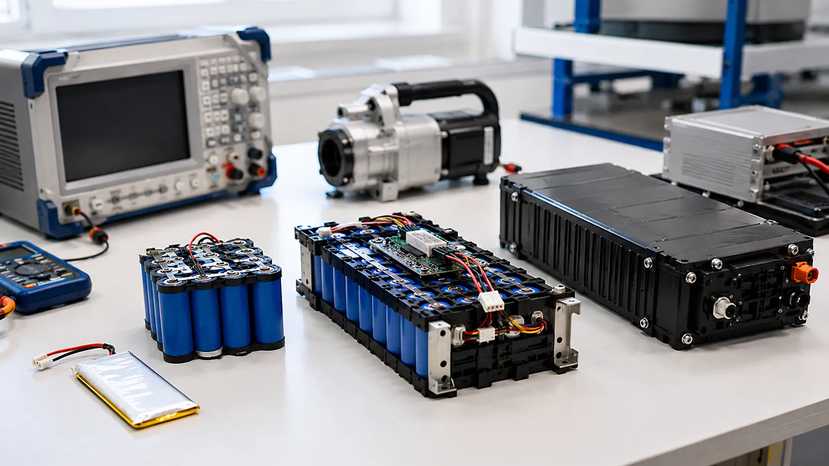 Series and parallel lithium battery pack configurations for compact electronics, power tools and industrial equipment
