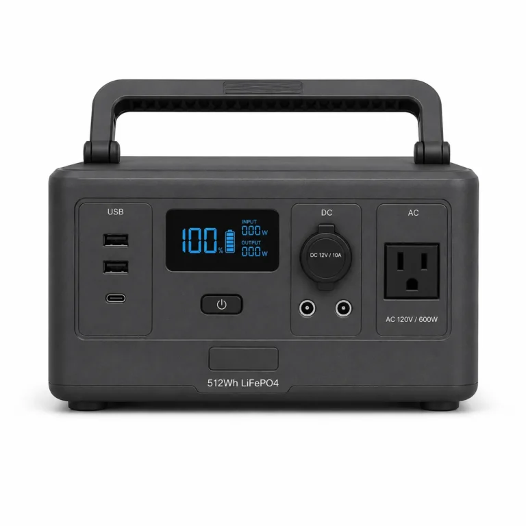 THOR 512Wh 600W portable LiFePO4 power station for backup and outdoor power