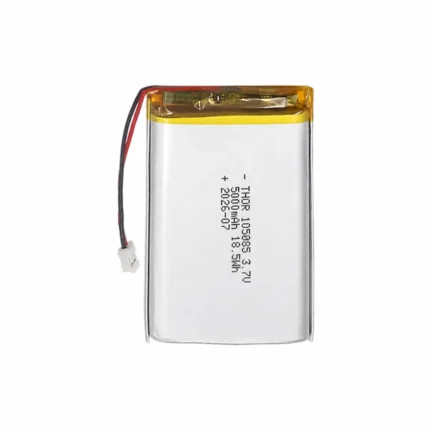 3.7V 5000mAh Lithium Polymer (LiPo) Battery with Connector | THOR-105085