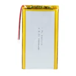 THOR 1165114 3.7V 10000mAh lithium polymer battery with PCM protection, red and black lead wires, and 2-pin connector