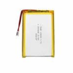 THOR 126090 3.7V 8000mAh lithium polymer battery with PCM protection, red and black lead wires, and 2-pin connector