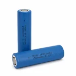 Two THOR 18650-LFP15 3.2V 1500mAh LiFePO4 cells with blue heat-shrink sleeves