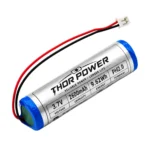 THOR 3.7V 2600mAh 1S1P 18650 lithium-ion battery pack with PH2.0 connector
