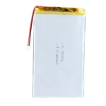 THOR 3377128 3.7V 4000mAh lithium polymer battery with PCM protection, red and black lead wires, and 2-pin connector