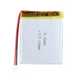 THOR 354860 3.7V 1100mAh lithium polymer battery with PCM protection, red and black lead wires, and 2-pin connector