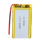 THOR 503365 3.7V 1200mAh lithium polymer battery with PCM protection, red and black lead wires, and 2-pin connector