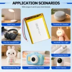 THOR 505573 LiPo battery application scenarios for tablets, portable medical devices, power banks, and industrial handhelds