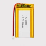 THOR 523050 3.7V 800mAh lithium polymer battery with PCM protection, red and black lead wires, and 2-pin connector