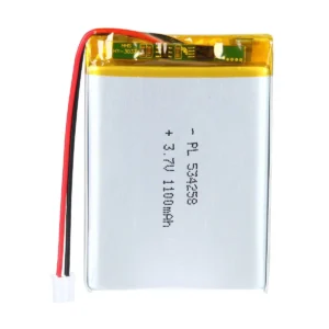 THOR 3.7V 1100mAh LiPo battery THOR-534258 with connector and PCM