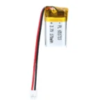 THOR 651723 3.7V 170mAh lithium polymer battery with PCM protection, red and black lead wires, and 2-pin connector