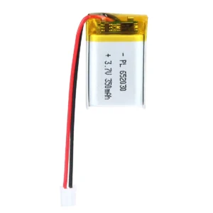THOR 3.7V 350mAh LiPo battery THOR-652030 with connector and PCM