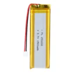 THOR 652686 3.7V 1500mAh lithium polymer battery with PCM protection, red and black lead wires, and 2-pin connector