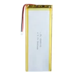THOR 6548118 3.7V 5000mAh lithium polymer battery with PCM protection, red and black lead wires, and 2-pin connector