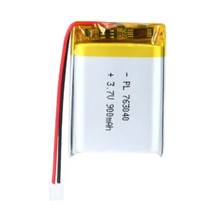 THOR 3.7V 900mAh LiPo battery THOR-763040 with connector and PCM