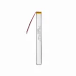 THOR 8014142 3.7V 1600mAh lithium polymer battery with PCM protection, red and black lead wires, and 2-pin connector