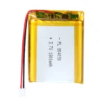 THOR 804050 3.7V 1800mAh lithium polymer battery with PCM protection, red and black lead wires, and 2-pin connector