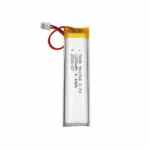 THOR 961766 3.7V 1200mAh lithium polymer battery with PCM protection, red and black lead wires, and 2-pin connector