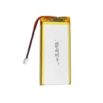 THOR 7555105 3.7V 5000mAh lithium polymer battery with PCM protection, red and black lead wires, and 2-pin connector