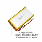 THOR 9060113 3.7V 10000mAh LiPo battery PCM protection circuit board