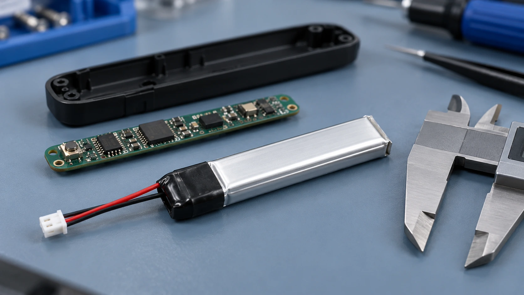 THOR 520mAh wearable LiPo project with PCM and compact finished pack
